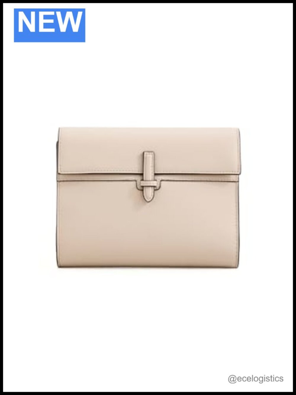 Handmade Nappa Leather Small Clutch with Shoulder Strap